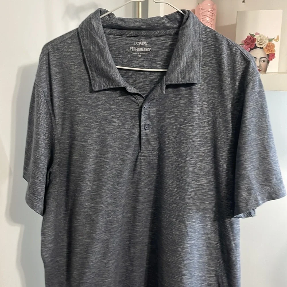 J. Crew Gray Polo Shirt Size L
